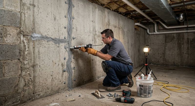 Basement Crack Repair in Bonita Springs, FL
