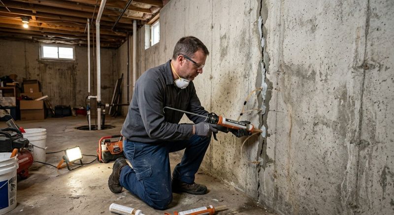 Basement Crack Repair in Bonita Springs, FL