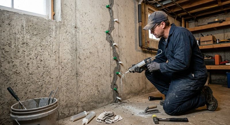 Cracked Basement Floor Repair in Bonita Springs, FL