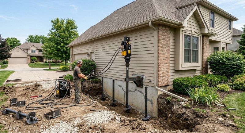 Helical Piers Installation in Bonita Springs, FL